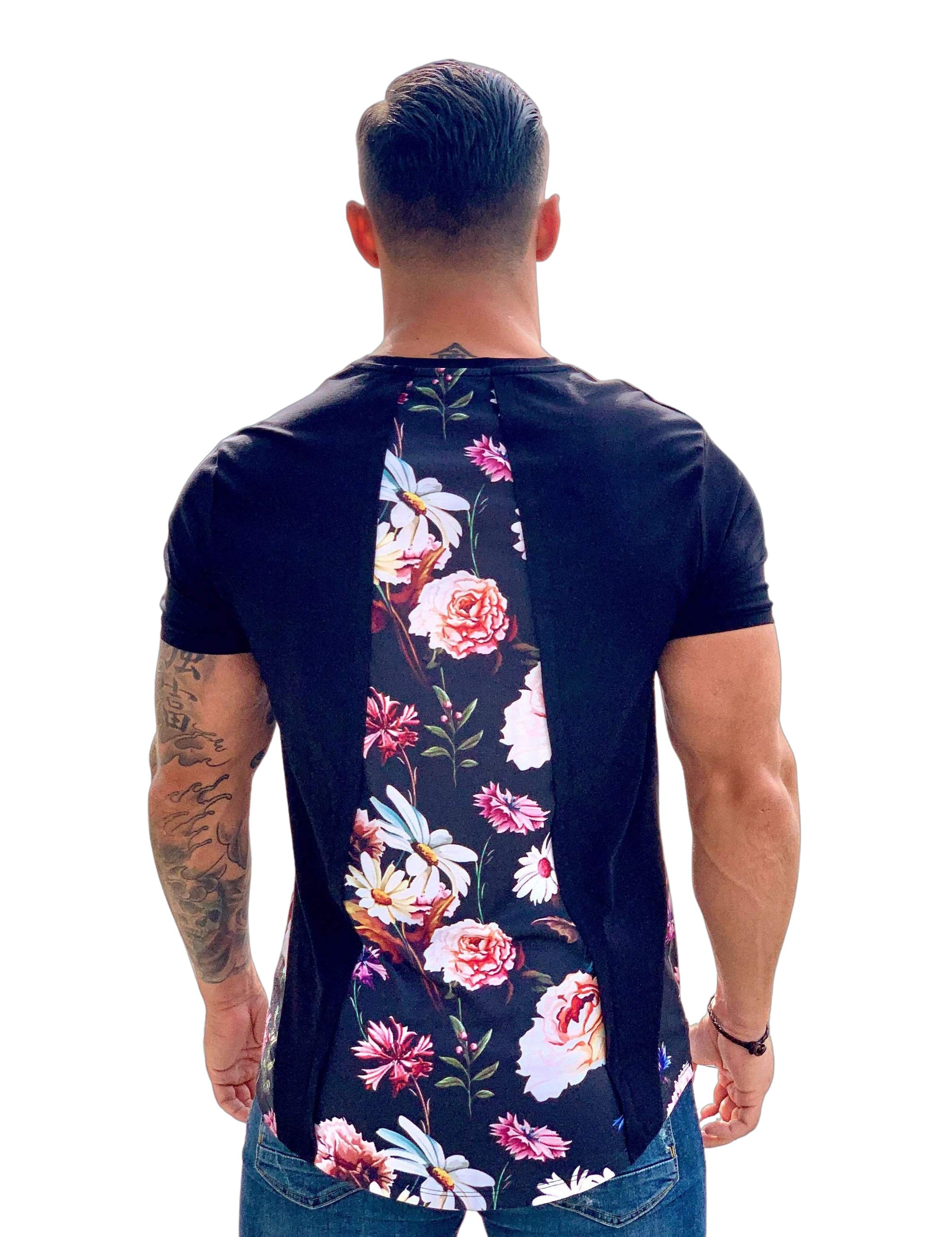 Alluring - Black T-shirt for Men - Sarman Fashion - Wholesale Clothing Fashion Brand for Men from Canada
