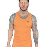 Almanio - Orange Tank Top for Men - Sarman Fashion - Wholesale Clothing Fashion Brand for Men from Canada