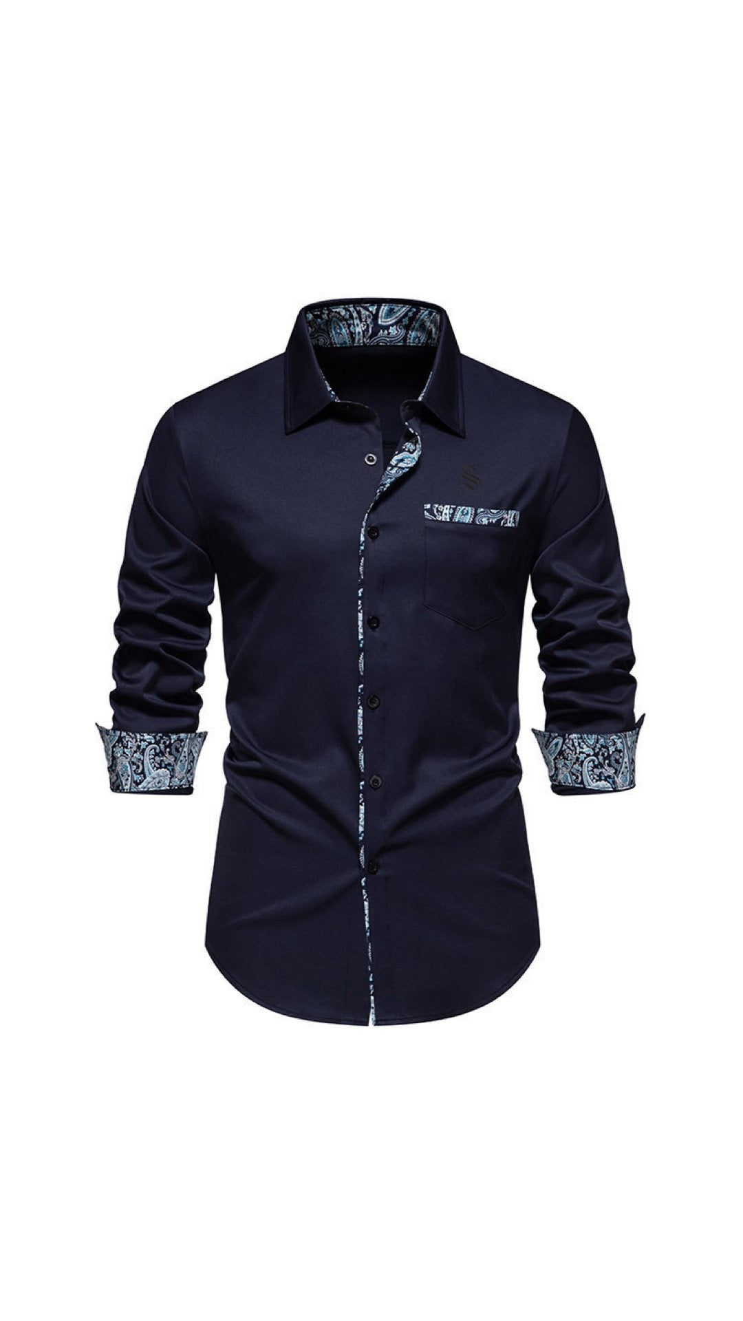 Alovo - Long Sleeves Shirt for Men - Sarman Fashion - Wholesale Clothing Fashion Brand for Men from Canada