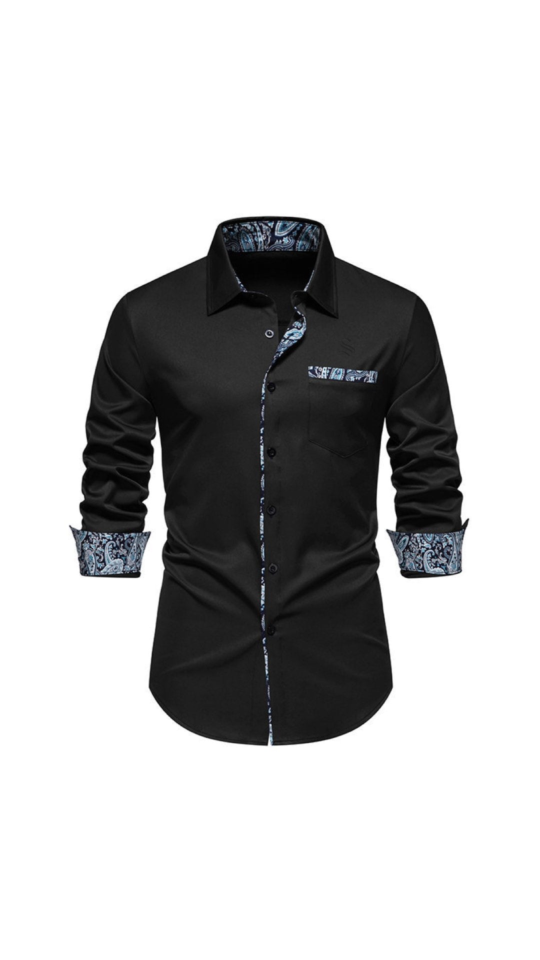 Alovo - Long Sleeves Shirt for Men - Sarman Fashion - Wholesale Clothing Fashion Brand for Men from Canada