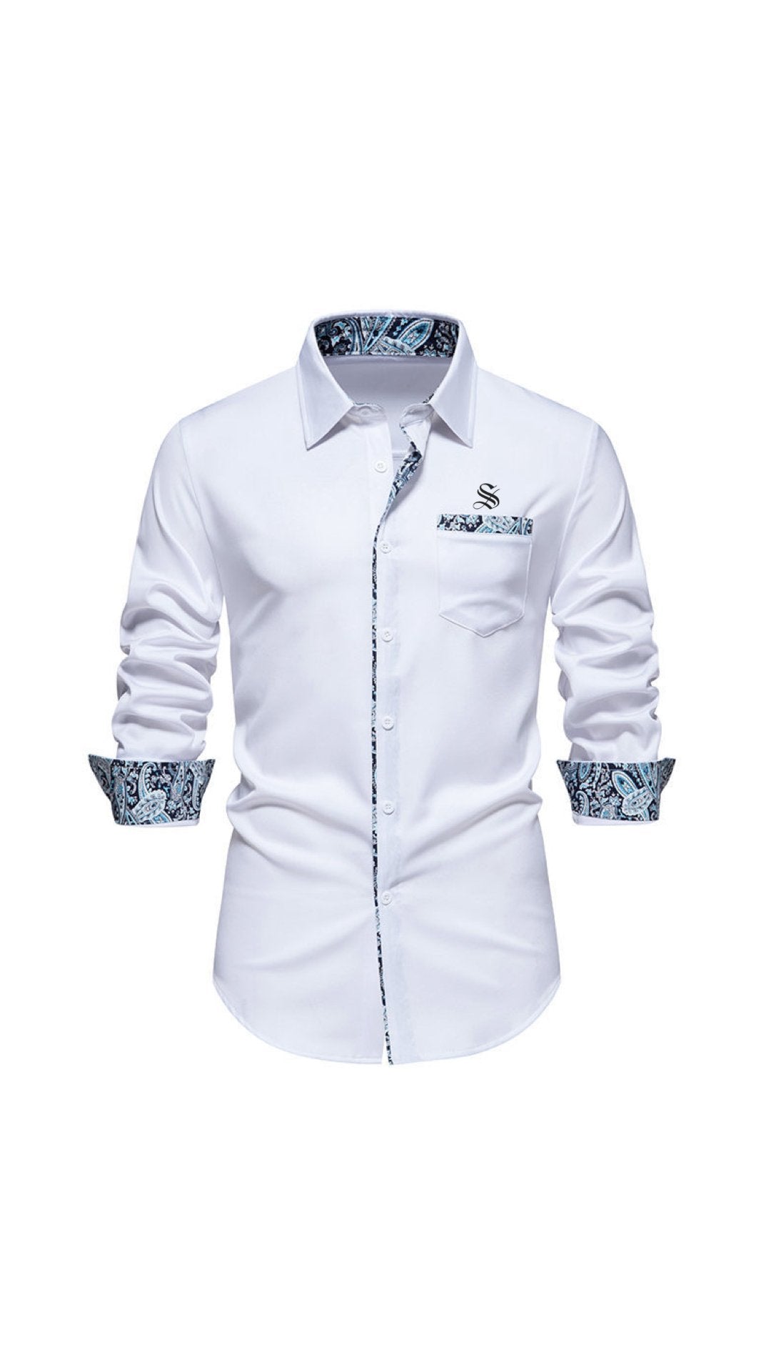 Alovo - Long Sleeves Shirt for Men - Sarman Fashion - Wholesale Clothing Fashion Brand for Men from Canada
