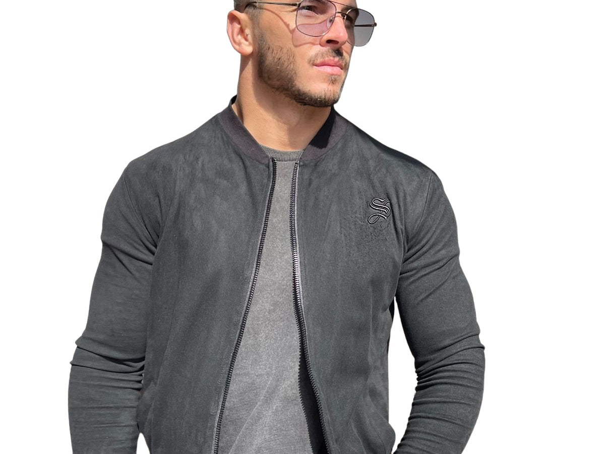 Alpha Male - Black Long Sleeve Sweatshirt for Men - Sarman Fashion - Wholesale Clothing Fashion Brand for Men from Canada