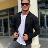 Alpha Male - Black Long Sleeve Sweatshirt for Men - Sarman Fashion - Wholesale Clothing Fashion Brand for Men from Canada