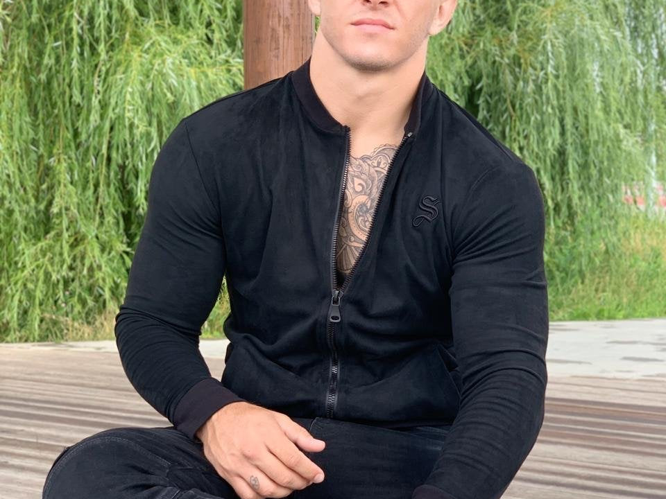 Alpha Male - Black Long Sleeve Sweatshirt for Men (PRE-ORDER DISPATCH DATE 25 SEPTEMBER) - Sarman Fashion - Wholesale Clothing Fashion Brand for Men from Canada