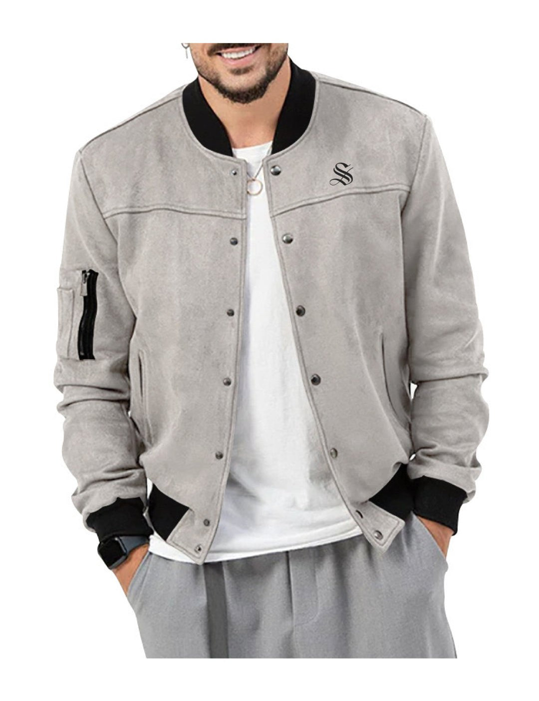 AML - Long Sleeve Sweatshirt for Men - Sarman Fashion - Wholesale Clothing Fashion Brand for Men from Canada