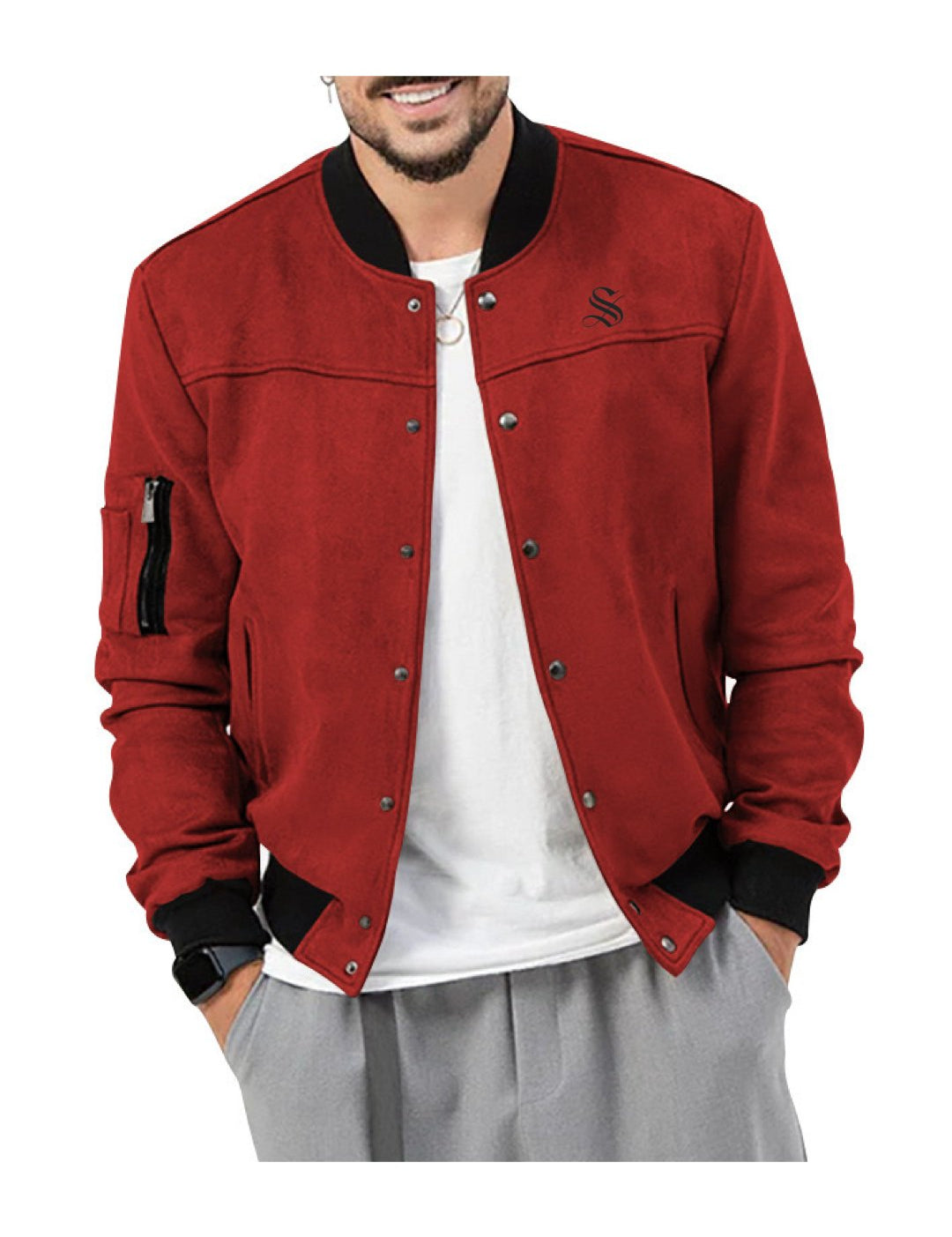 AML - Long Sleeve Sweatshirt for Men - Sarman Fashion - Wholesale Clothing Fashion Brand for Men from Canada