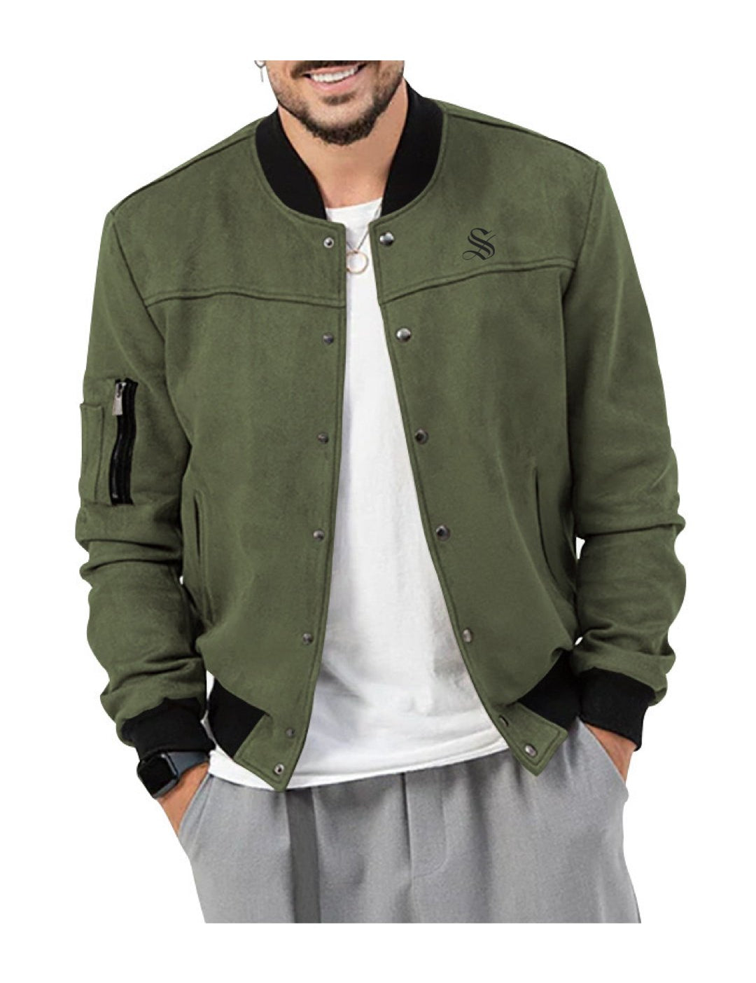 AML - Long Sleeve Sweatshirt for Men - Sarman Fashion - Wholesale Clothing Fashion Brand for Men from Canada