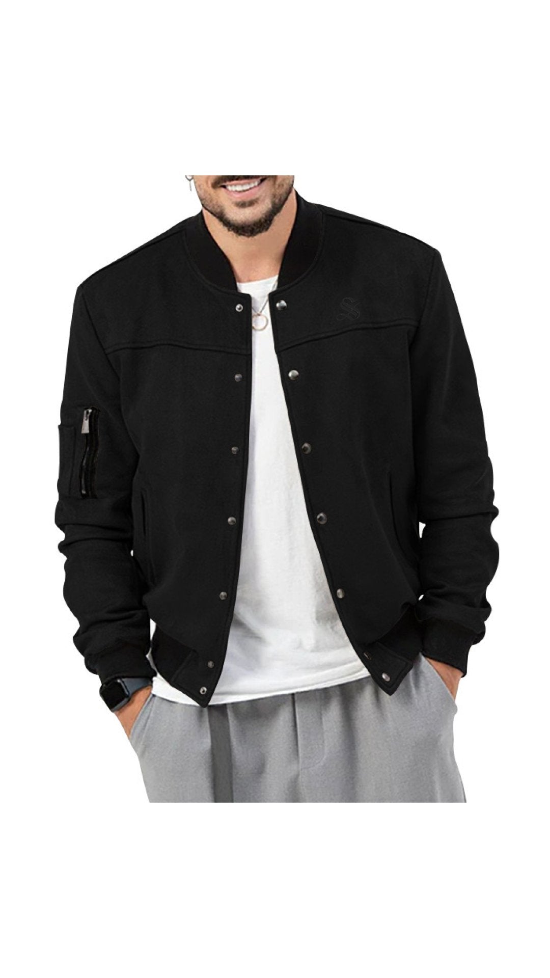 AML - Long Sleeve Sweatshirt for Men - Sarman Fashion - Wholesale Clothing Fashion Brand for Men from Canada