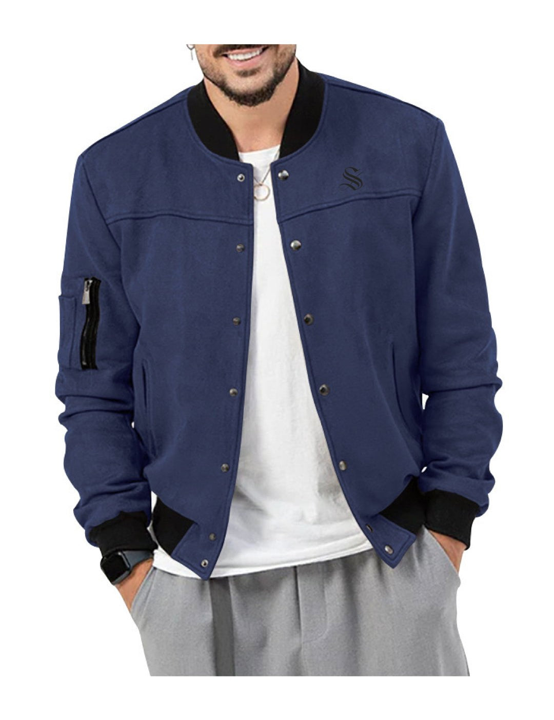 AML - Long Sleeve Sweatshirt for Men - Sarman Fashion - Wholesale Clothing Fashion Brand for Men from Canada