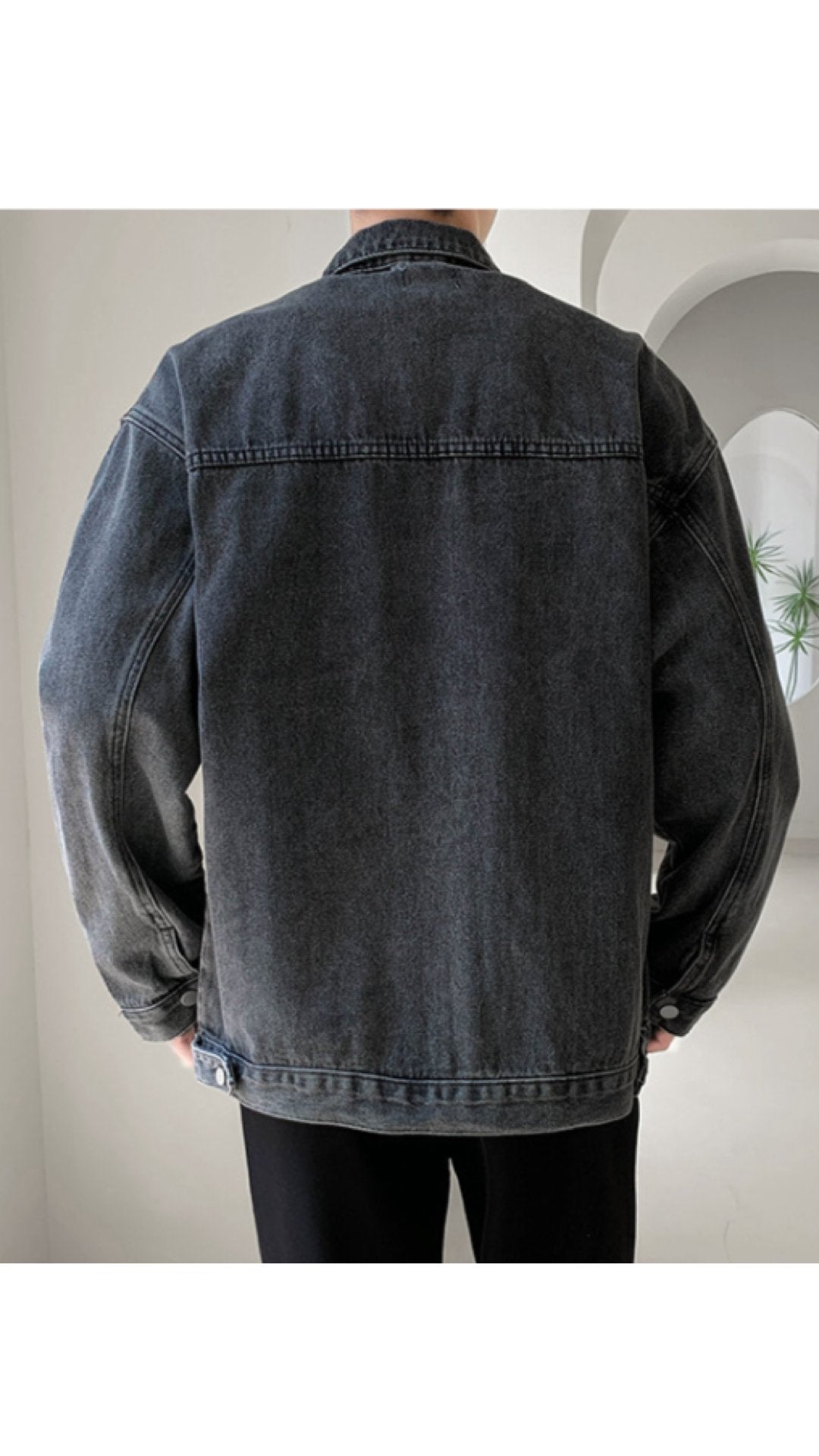AMWQ - Long Sleeve Jeans Jacket for Men - Sarman Fashion - Wholesale Clothing Fashion Brand for Men from Canada