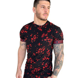 Anemone - Red T-shirt for Men - Sarman Fashion - Wholesale Clothing Fashion Brand for Men from Canada