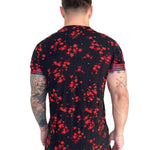 Anemone - Red T-shirt for Men - Sarman Fashion - Wholesale Clothing Fashion Brand for Men from Canada