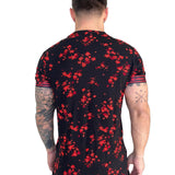 Anemone - Red T-shirt for Men - Sarman Fashion - Wholesale Clothing Fashion Brand for Men from Canada