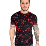 Anemone - Red T-shirt for Men - Sarman Fashion - Wholesale Clothing Fashion Brand for Men from Canada