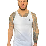 Angel Face - White Tank Top for Men - Sarman Fashion - Wholesale Clothing Fashion Brand for Men from Canada