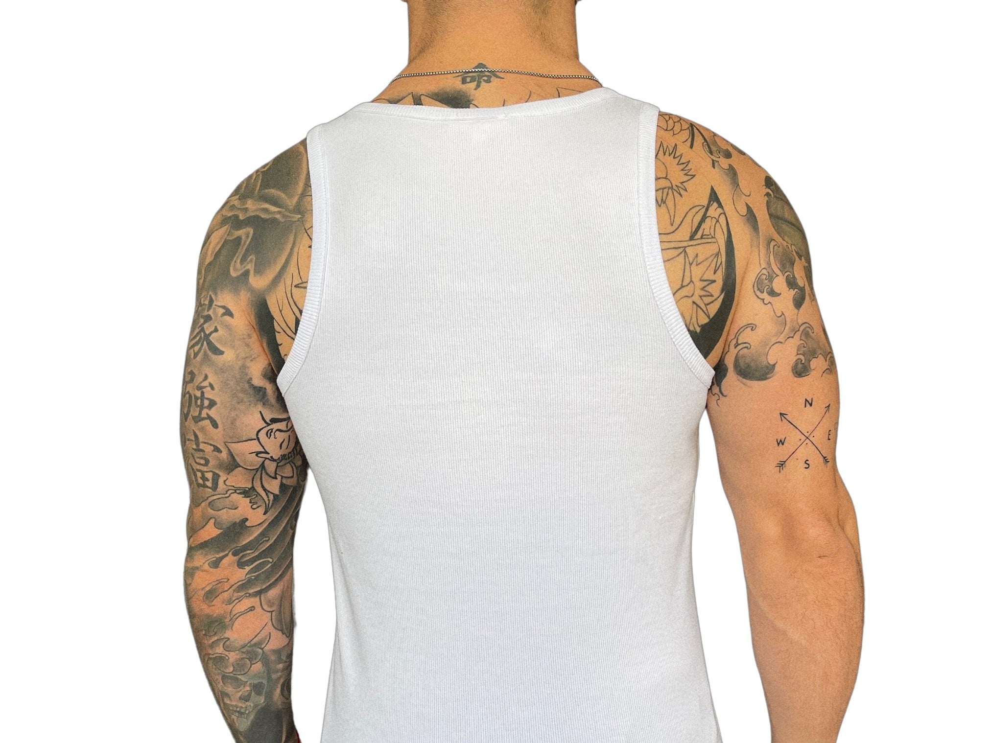 Angel Face - White Tank Top for Men - Sarman Fashion - Wholesale Clothing Fashion Brand for Men from Canada