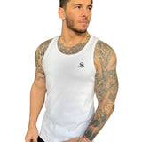 Angel Face - White Tank Top for Men - Sarman Fashion - Wholesale Clothing Fashion Brand for Men from Canada