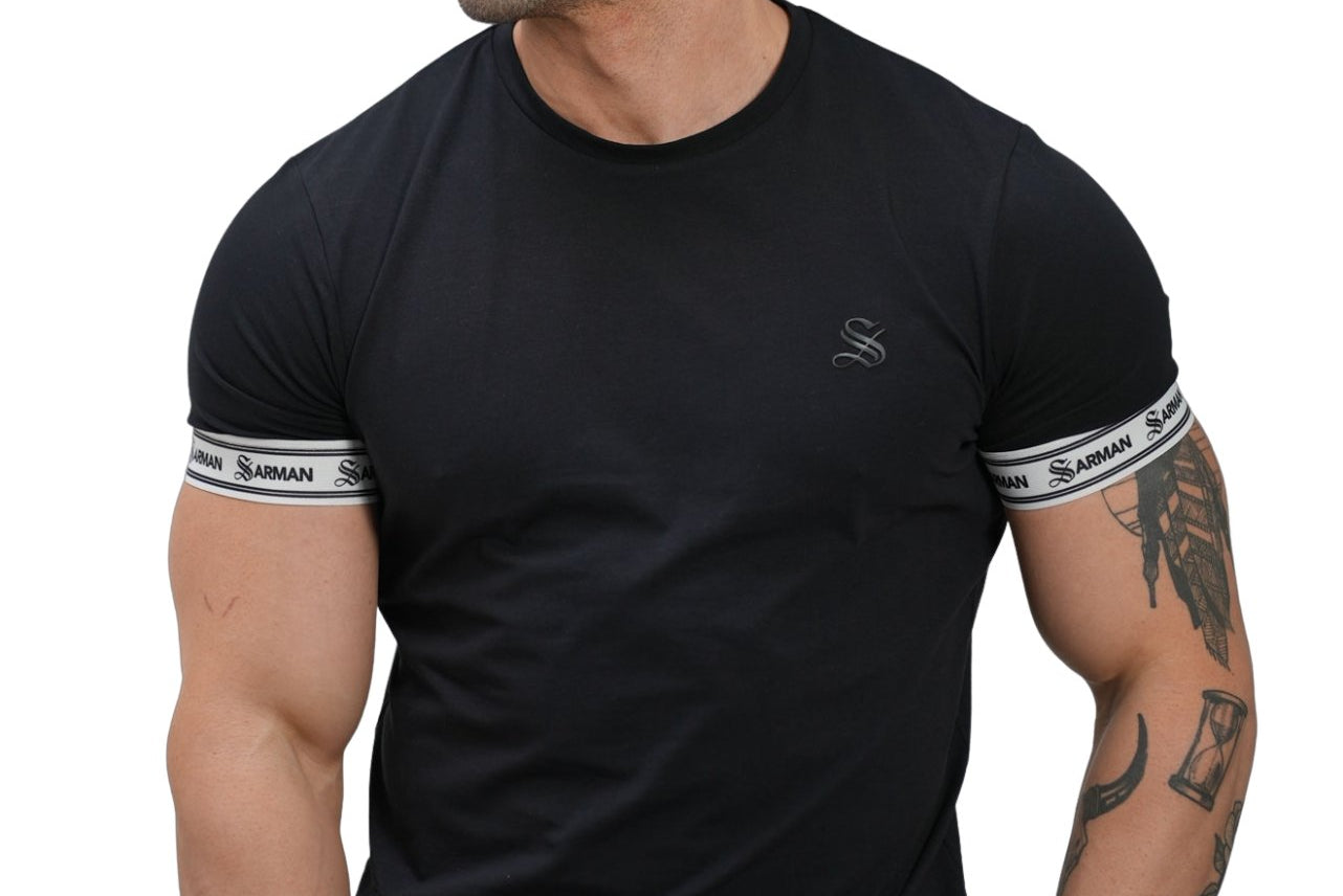 Aphrodite - Black T-Shirt for Men - Sarman Fashion - Wholesale Clothing Fashion Brand for Men from Canada