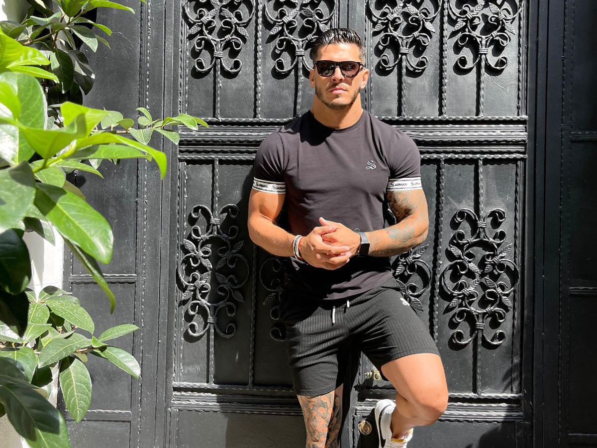 Aphrodite - Black T-Shirt for Men (PRE-ORDER DISPATCH DATE 25 DECEMBER 2021) - Sarman Fashion - Wholesale Clothing Fashion Brand for Men from Canada