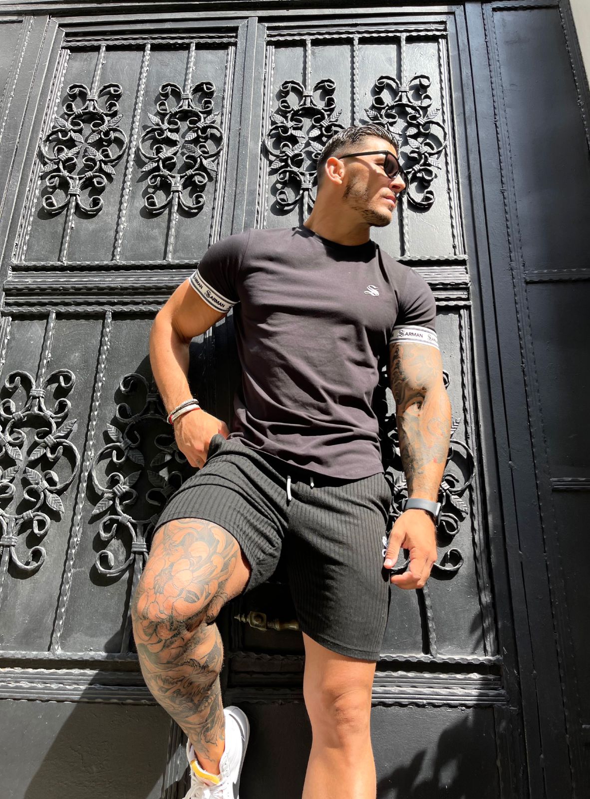 Aphrodite - Black T-Shirt for Men (PRE-ORDER DISPATCH DATE 25 DECEMBER 2021) - Sarman Fashion - Wholesale Clothing Fashion Brand for Men from Canada