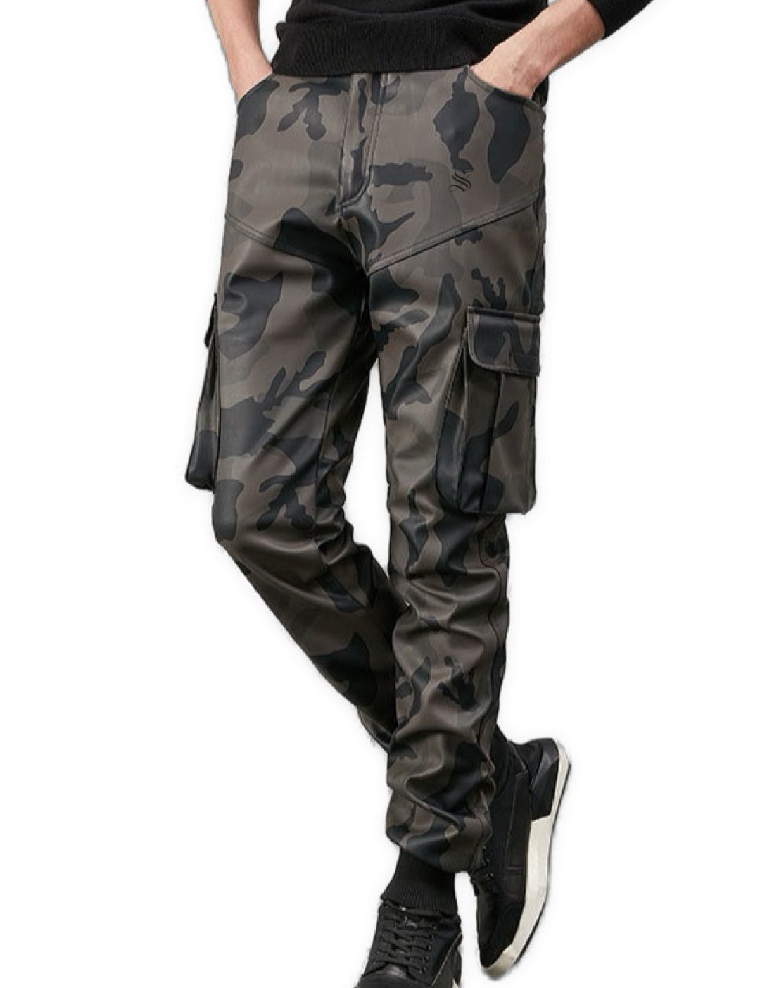 Armstine - Pu leather Pants for Men - Sarman Fashion - Wholesale Clothing Fashion Brand for Men from Canada