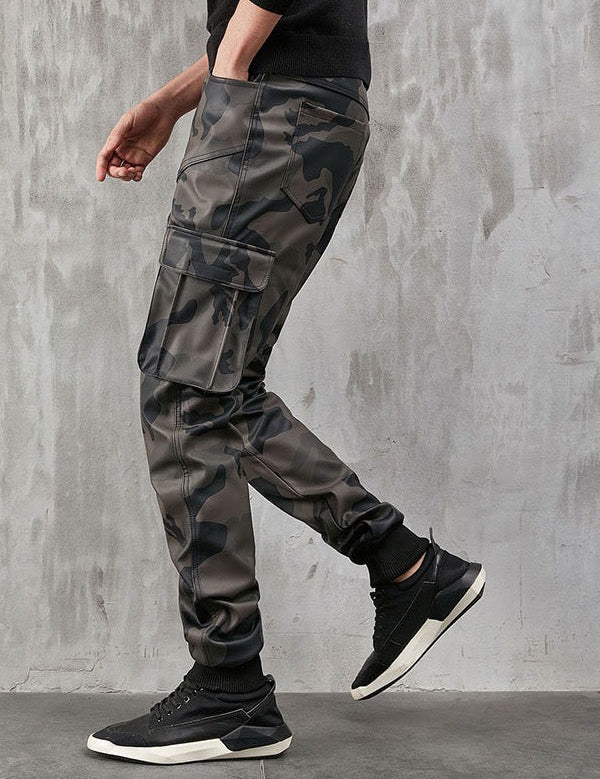 Armstine - Pu leather Pants for Men - Sarman Fashion - Wholesale Clothing Fashion Brand for Men from Canada