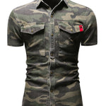 Army Boy 2 - Short Sleeves Shirt for Men - Sarman Fashion - Wholesale Clothing Fashion Brand for Men from Canada