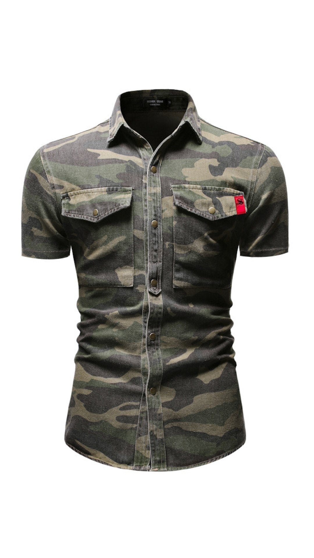 Army Boy 2 - Short Sleeves Shirt for Men - Sarman Fashion - Wholesale Clothing Fashion Brand for Men from Canada