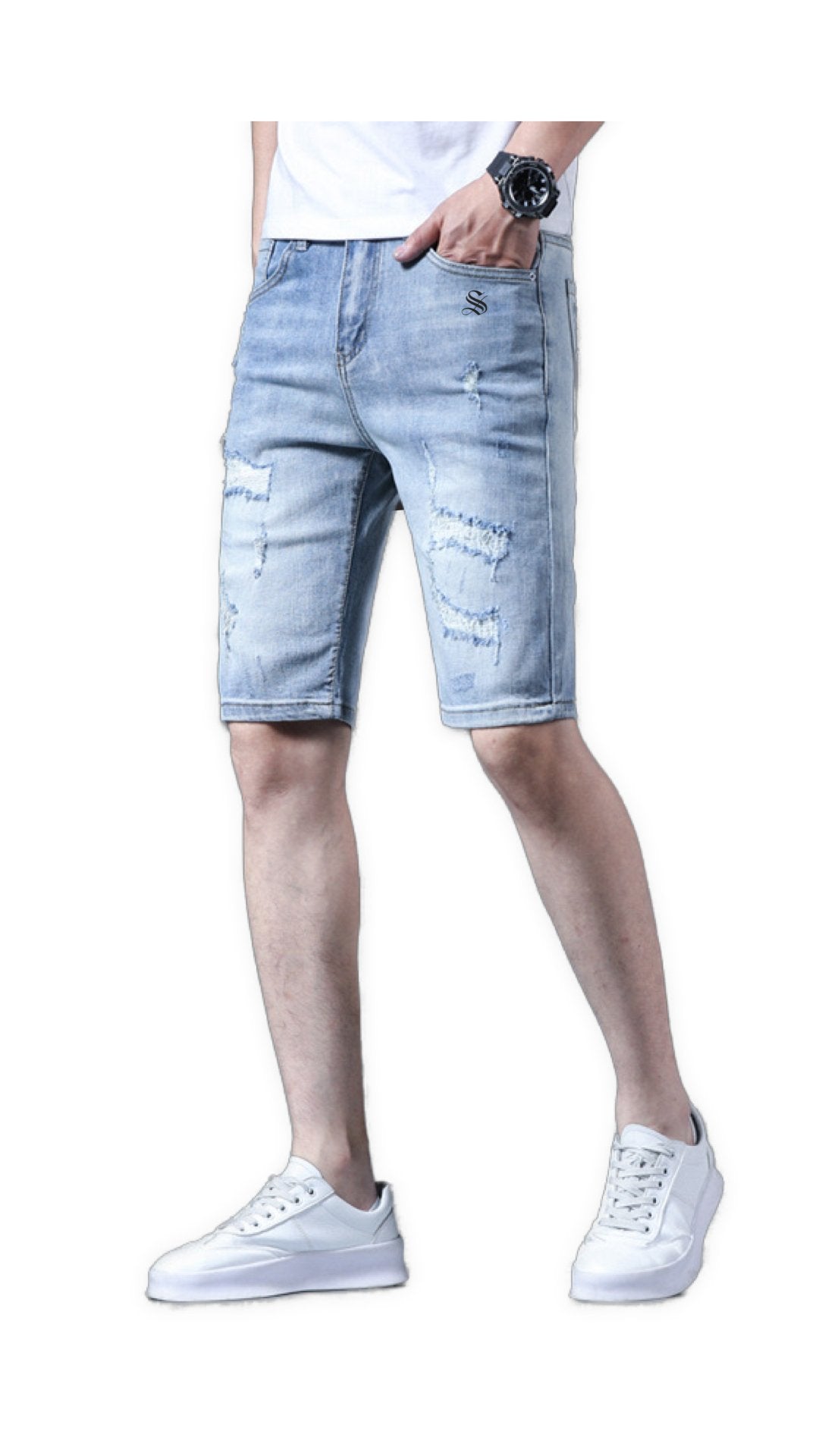 ASSZX - Jeans Shorts for Men - Sarman Fashion - Wholesale Clothing Fashion Brand for Men from Canada