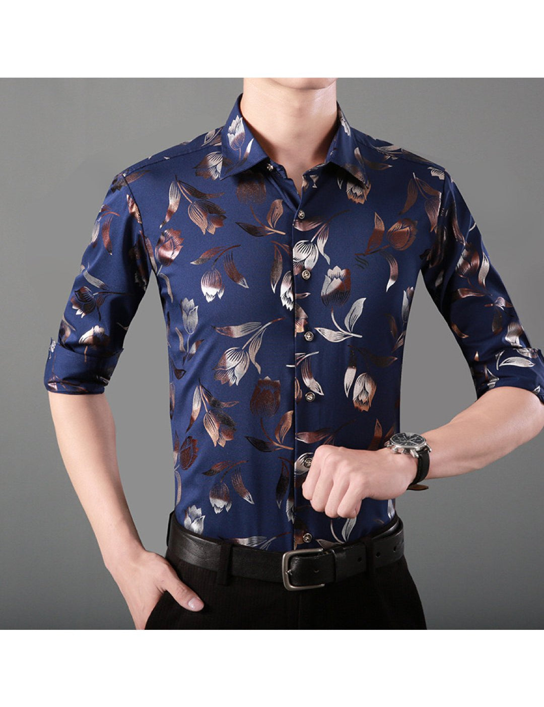 Asteri - Long Sleeves Shirt for Men - Sarman Fashion - Wholesale Clothing Fashion Brand for Men from Canada