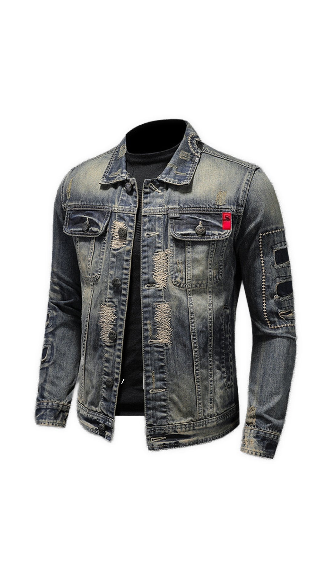 ASTL - Long Sleeve Jeans Jacket for Men - Sarman Fashion - Wholesale Clothing Fashion Brand for Men from Canada