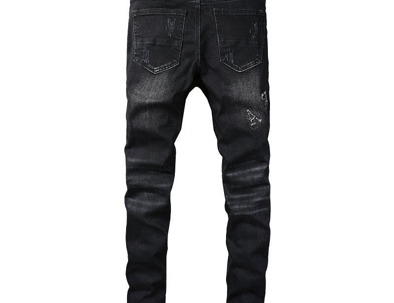 Atlo - Black Jeans for Men - Sarman Fashion - Wholesale Clothing Fashion Brand for Men from Canada