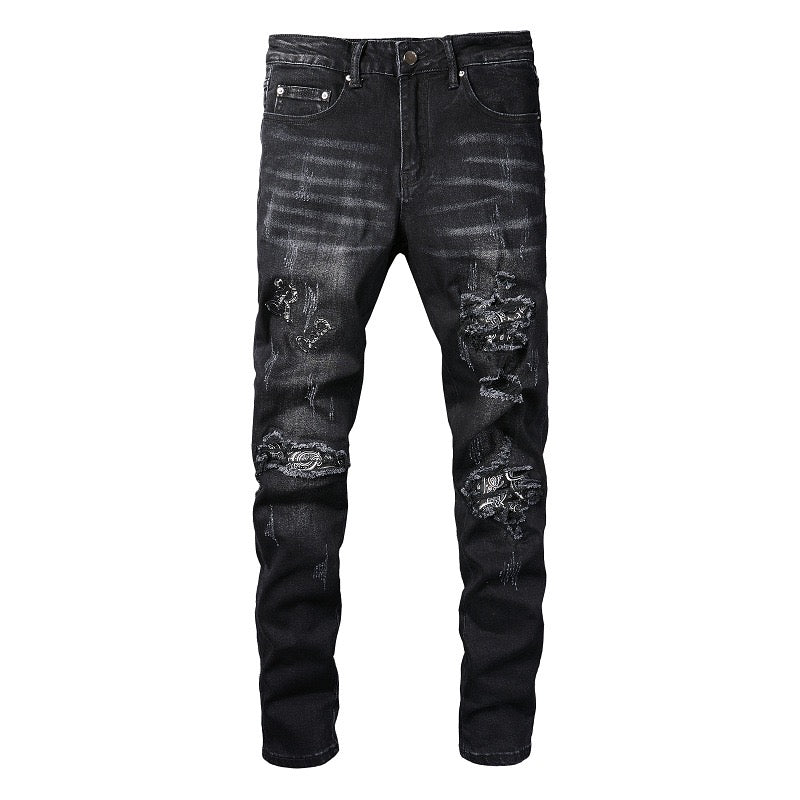 Atlo - Black Jeans for Men - Sarman Fashion - Wholesale Clothing Fashion Brand for Men from Canada