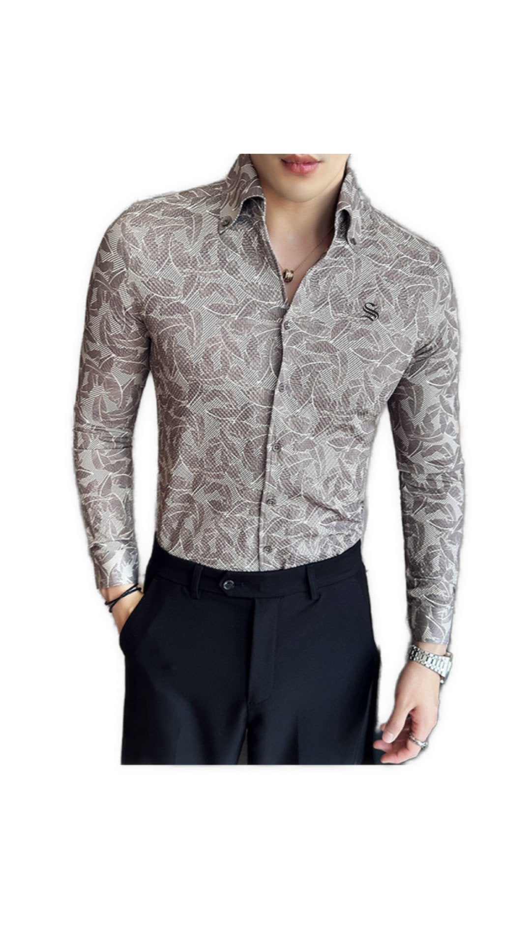 Automni - Long Sleeves Shirt for Men - Sarman Fashion - Wholesale Clothing Fashion Brand for Men from Canada