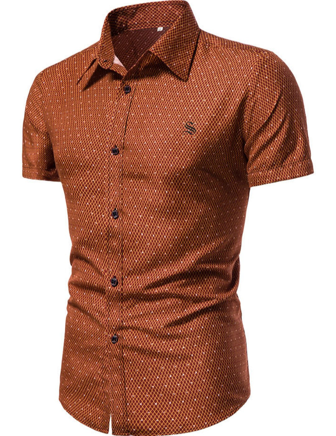 AUTU - Short Sleeves Shirt for Men - Sarman Fashion - Wholesale Clothing Fashion Brand for Men from Canada