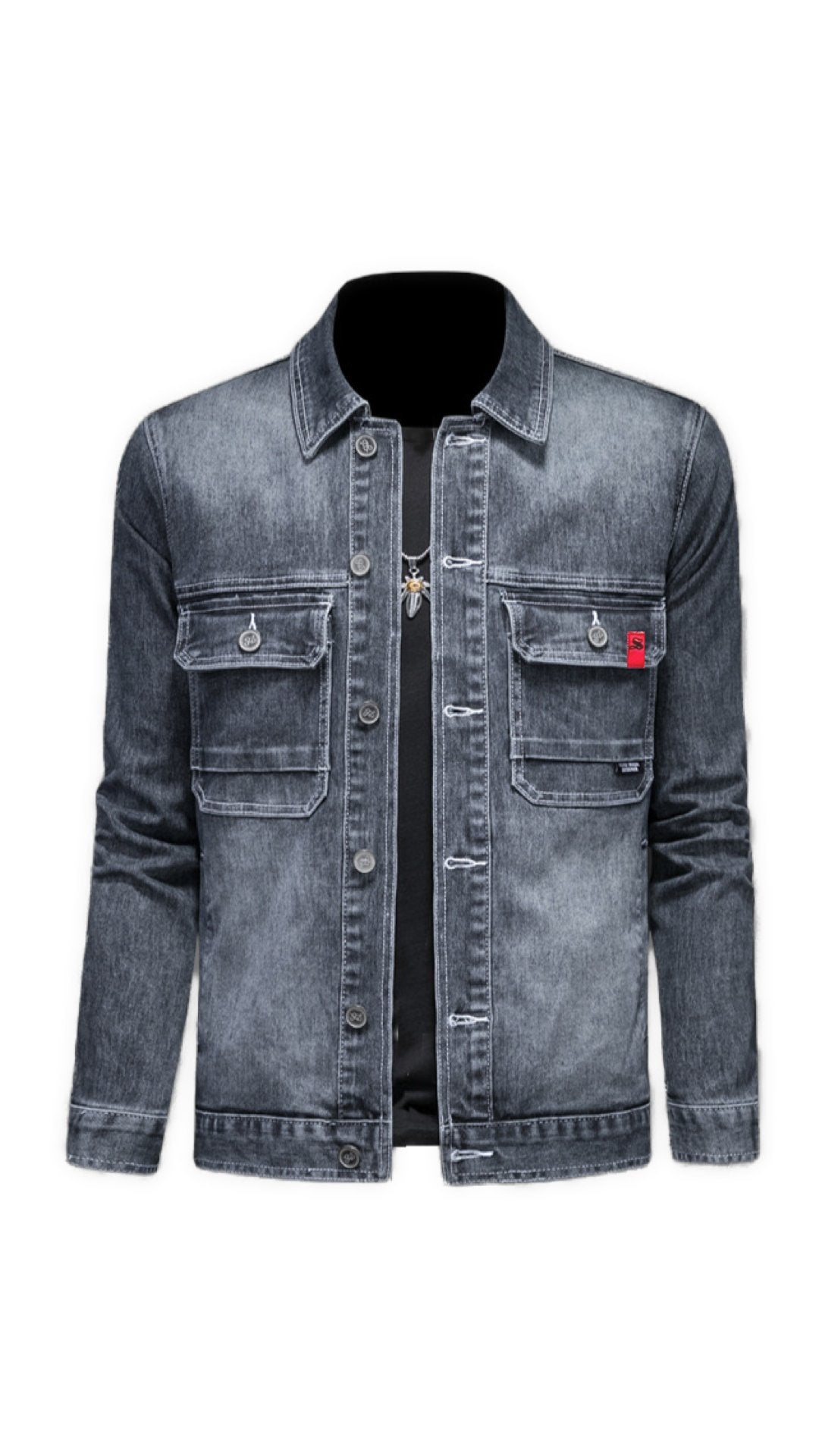 Avocado - Long Sleeve Jeans Jacket for Men - Sarman Fashion - Wholesale Clothing Fashion Brand for Men from Canada