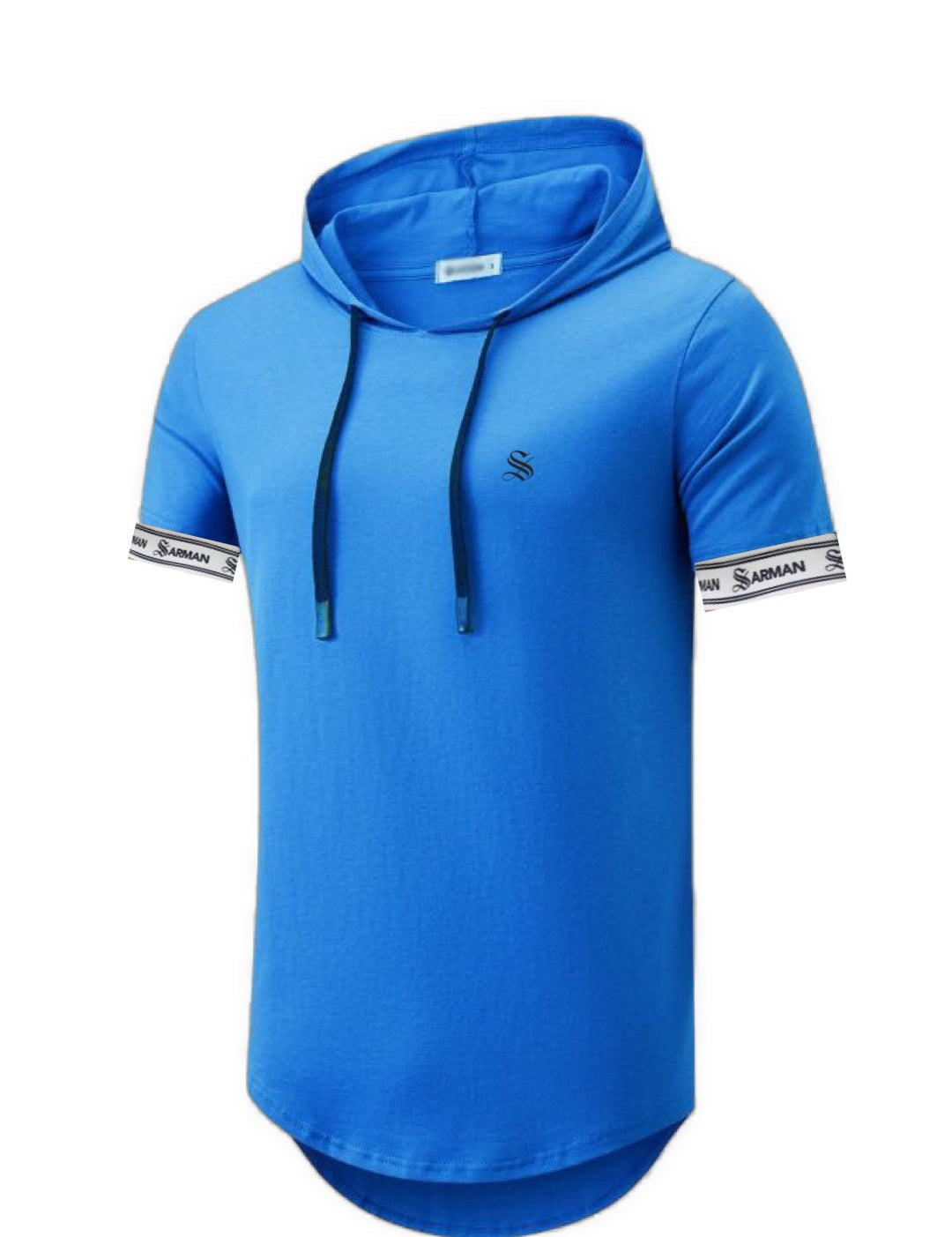 Azubida - Hood T-shirt With Straps for Men - Sarman Fashion - Wholesale Clothing Fashion Brand for Men from Canada