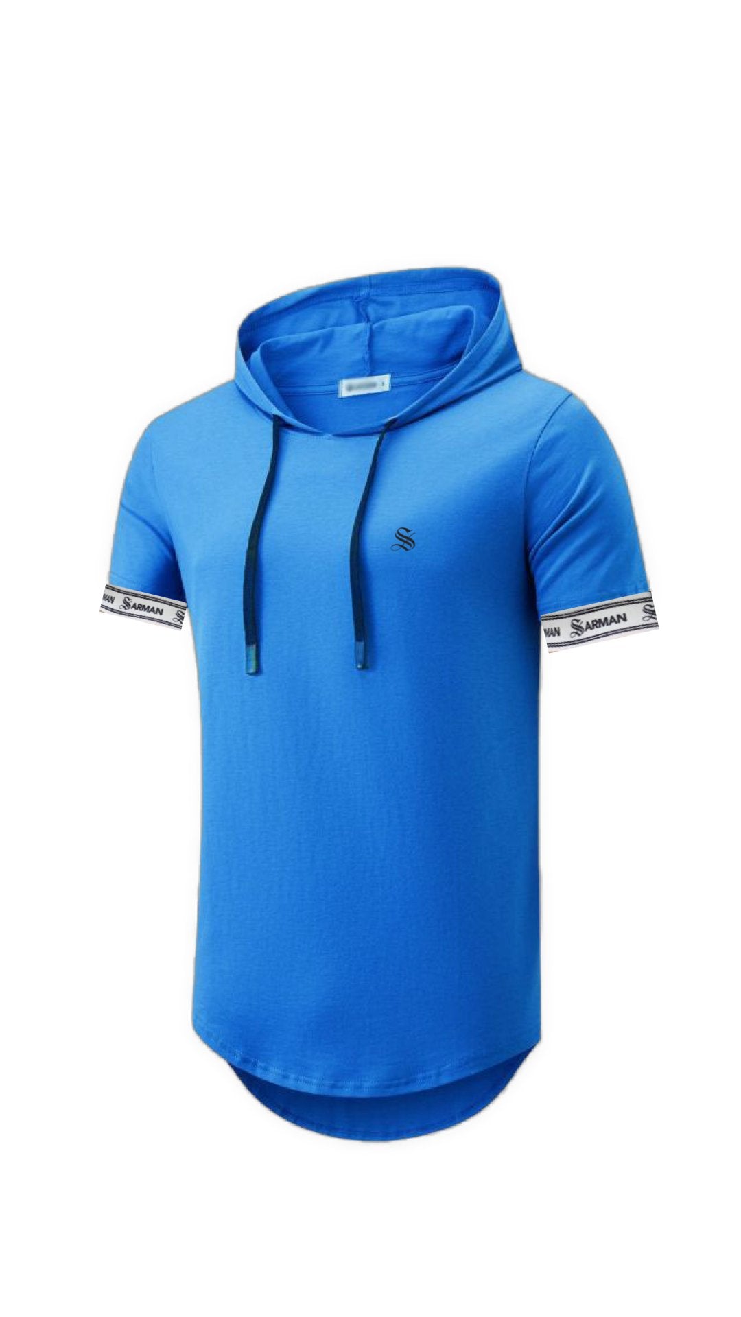 Azubida - Hood T-shirt With Straps for Men - Sarman Fashion - Wholesale Clothing Fashion Brand for Men from Canada