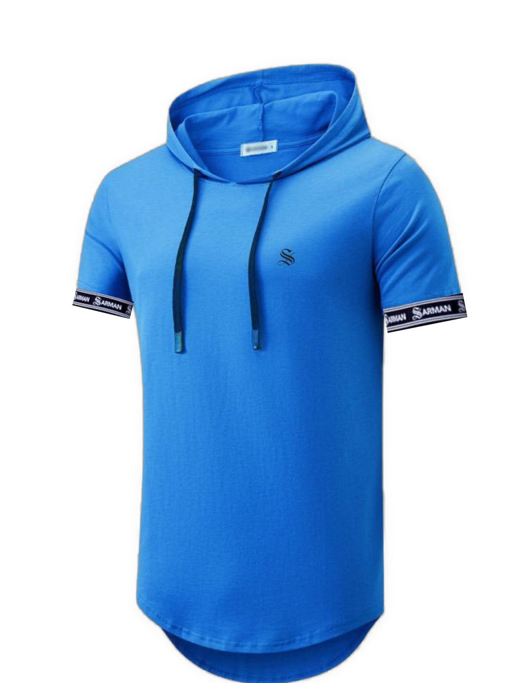 Azubida - Hood T-shirt With Straps for Men - Sarman Fashion - Wholesale Clothing Fashion Brand for Men from Canada