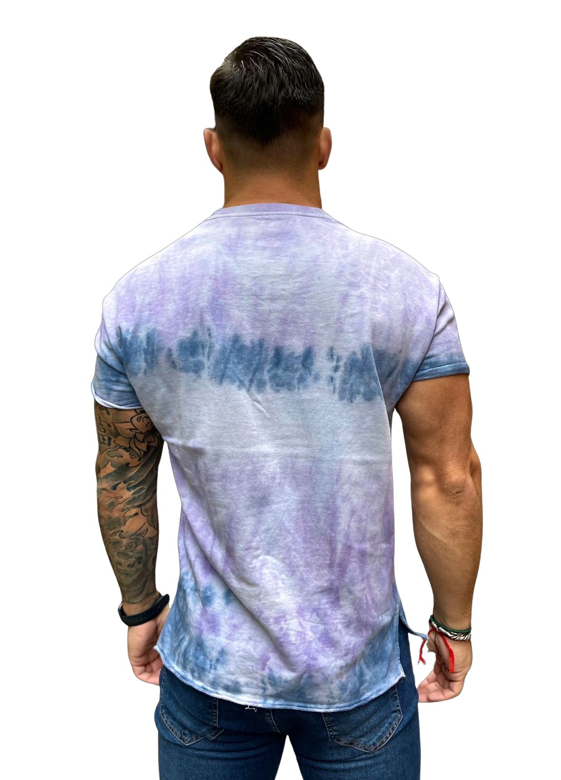 Baby Blue - T-shirt for Men (PRE-ORDER DISPATCH DATE 15 April 2023) - Sarman Fashion - Wholesale Clothing Fashion Brand for Men from Canada