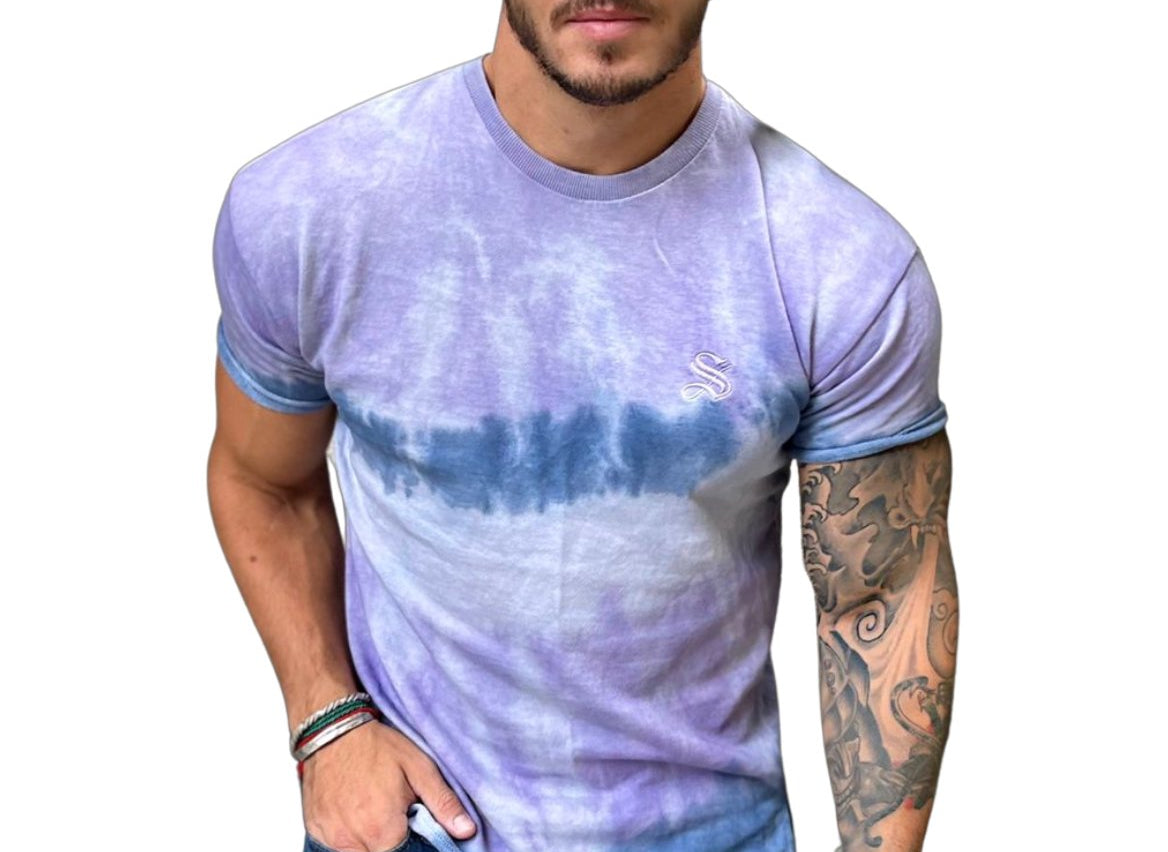 Baby Blue - T-shirt for Men (PRE-ORDER DISPATCH DATE 15 April 2023) - Sarman Fashion - Wholesale Clothing Fashion Brand for Men from Canada