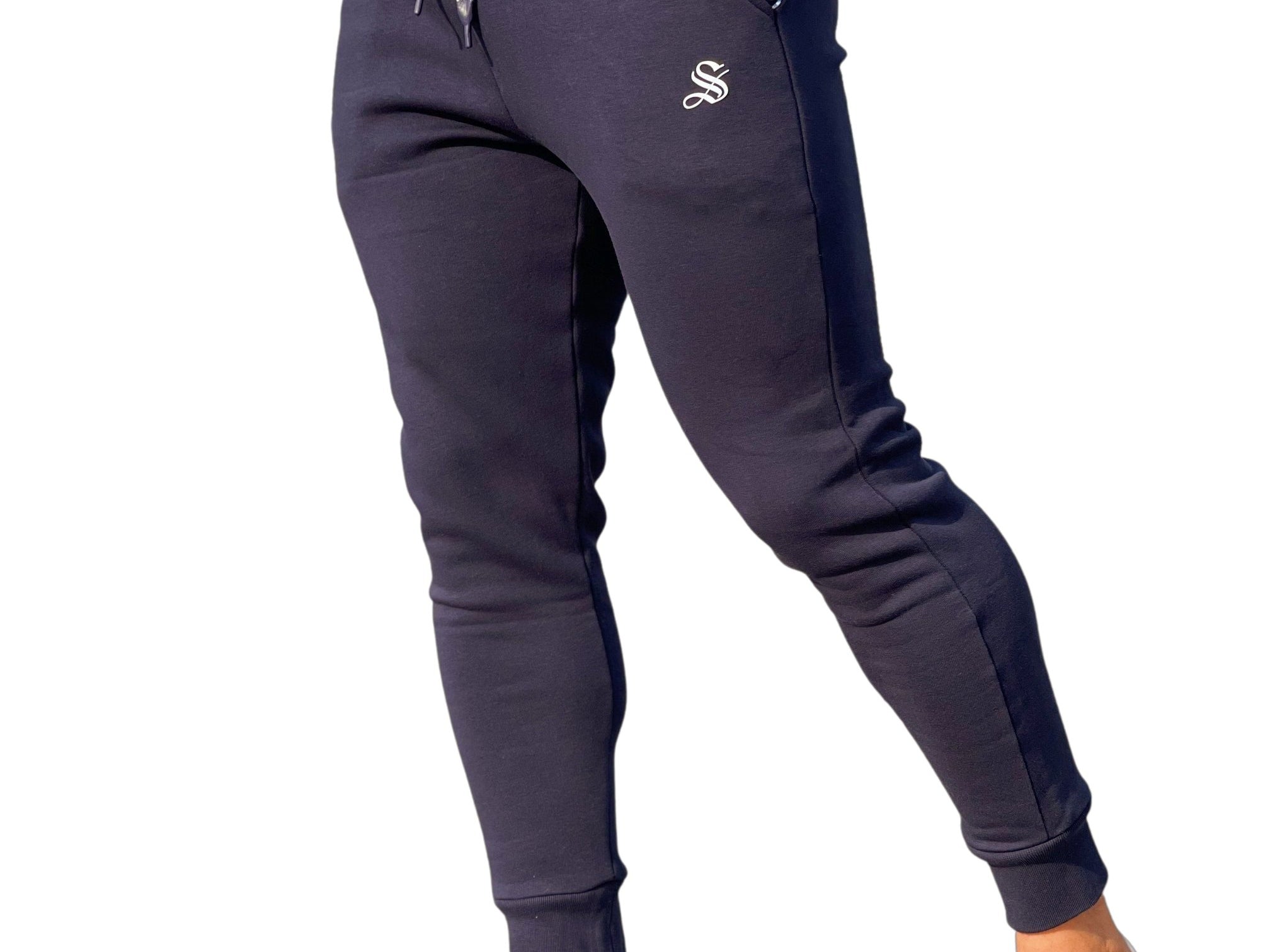 Balmator - Dark Blue Track Pant for Men - Sarman Fashion - Wholesale Clothing Fashion Brand for Men from Canada