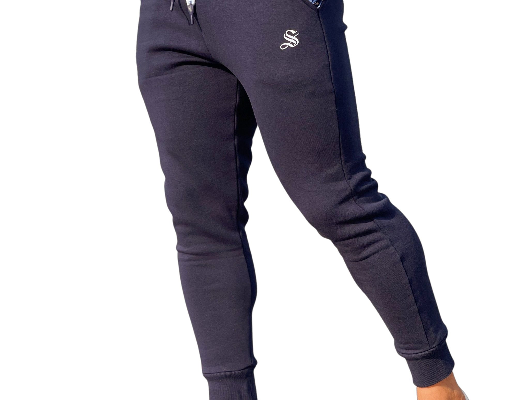 Balmator - Dark Blue Track Pant for Men - Sarman Fashion - Wholesale Clothing Fashion Brand for Men from Canada