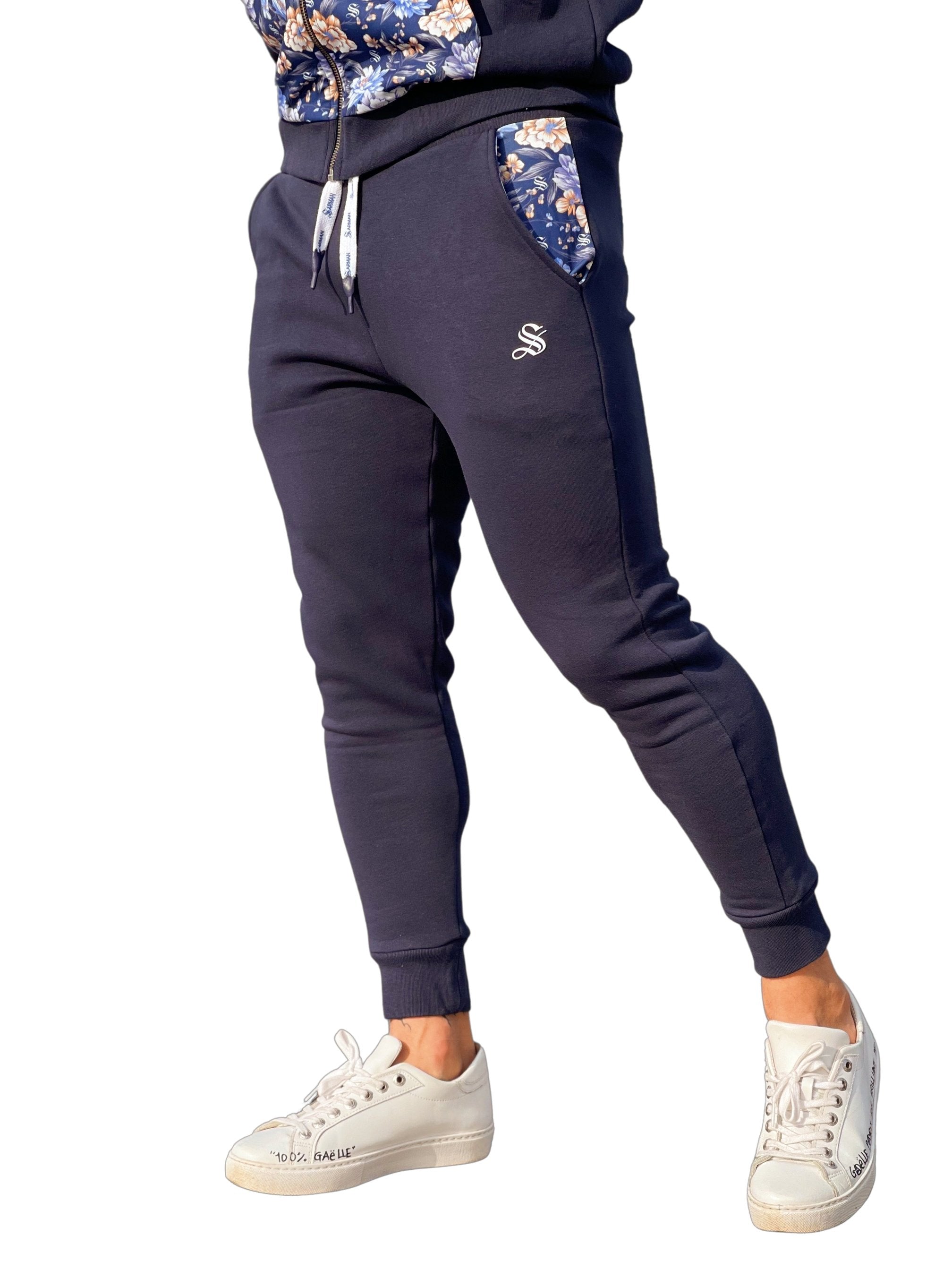 Balmator - Dark Blue Track Pant for Men - Sarman Fashion - Wholesale Clothing Fashion Brand for Men from Canada