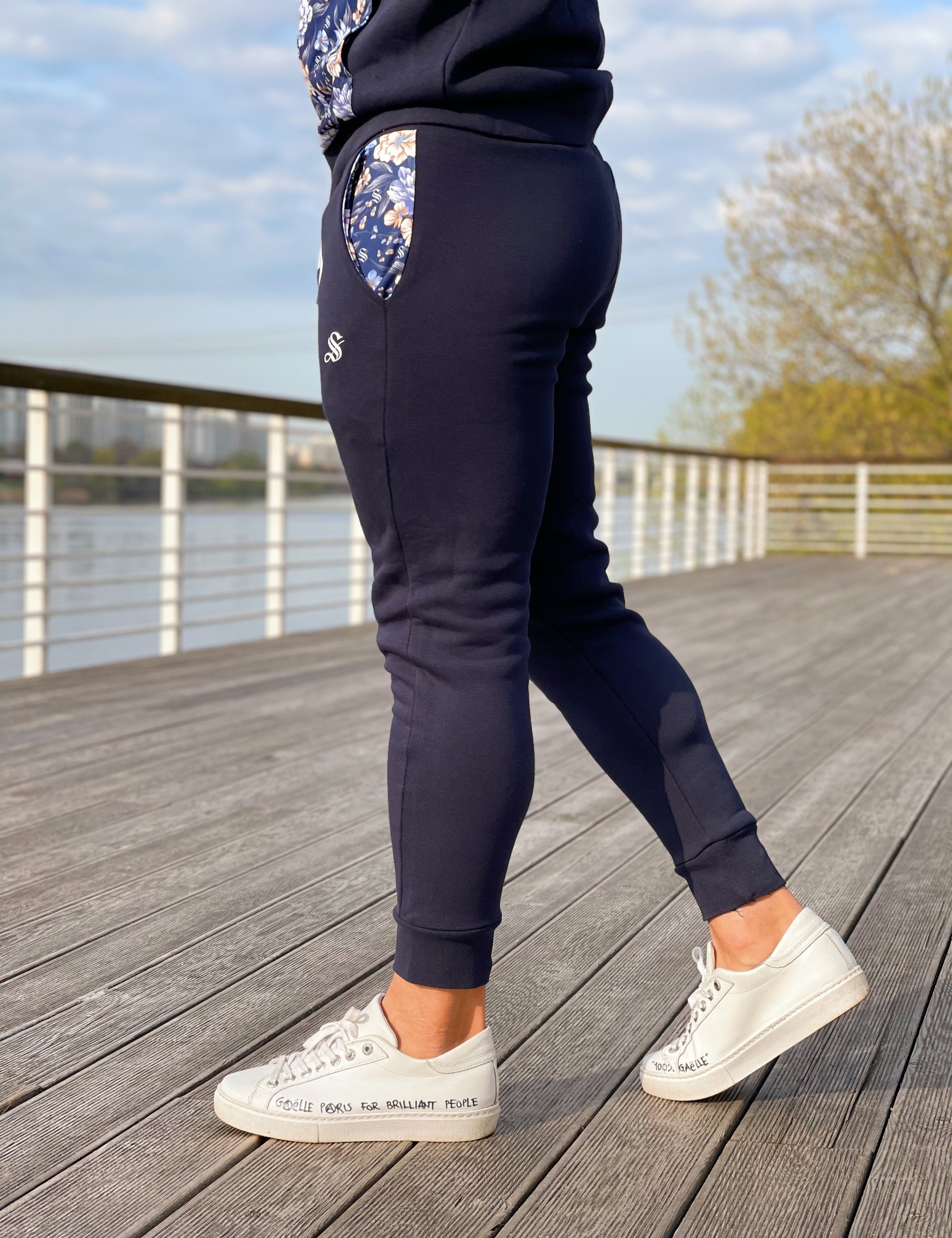Balmator - Dark Blue Track Pant for Men - Sarman Fashion - Wholesale Clothing Fashion Brand for Men from Canada