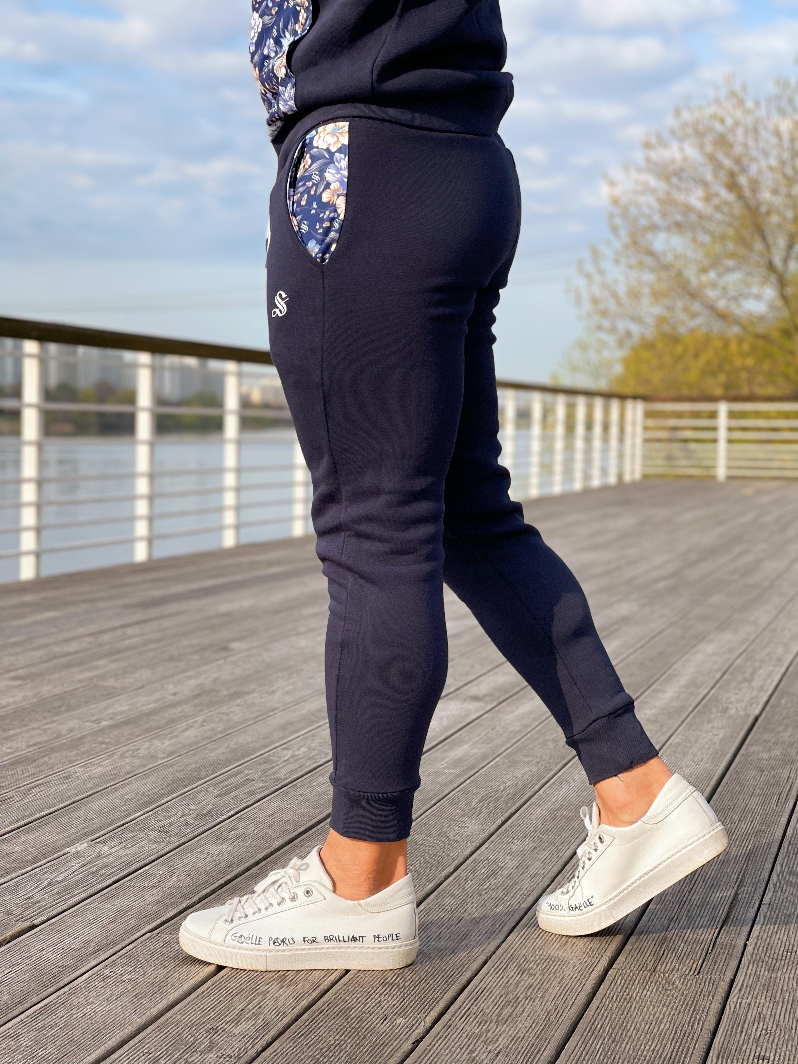 Balmator - Dark Blue Track Pant for Men - Sarman Fashion - Wholesale Clothing Fashion Brand for Men from Canada