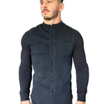 Balona - Grey/Black Long Sleeves Jeans Shirt for Men (PRE-ORDER DISPATCH DATE 15 APRIL 2023) - Sarman Fashion - Wholesale Clothing Fashion Brand for Men from Canada