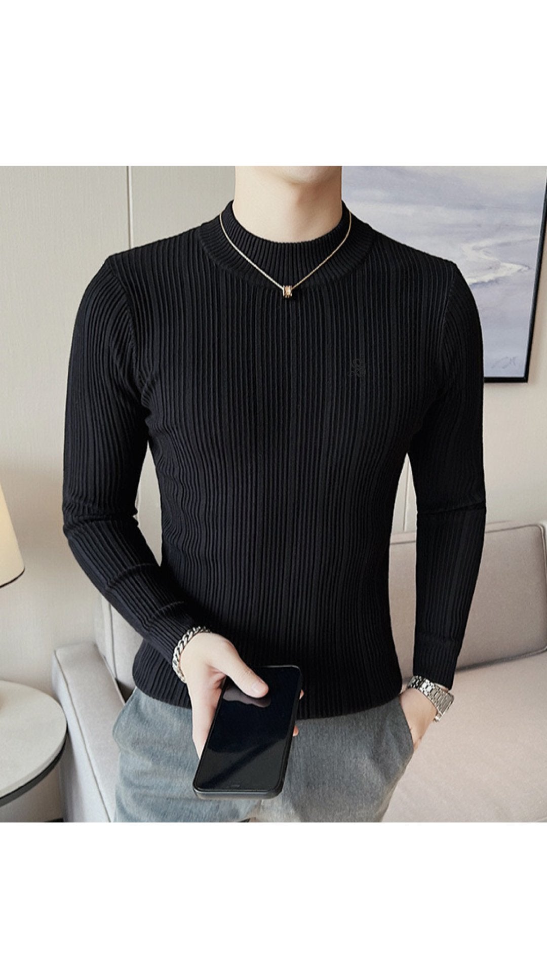 Base 10 - Long Sleeve Shirt for Men - Sarman Fashion - Wholesale Clothing Fashion Brand for Men from Canada