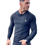 Base 2 - Black Long Sleeve Shirt for Men (PRE-ORDER DISPATCH DATE 25 DECEMBER 2021) - Sarman Fashion - Wholesale Clothing Fashion Brand for Men from Canada