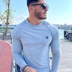 Base 4 - Grey Long Sleeve Shirt for Men (PRE-ORDER DISPATCH DATE 25 September 2024) - Sarman Fashion - Wholesale Clothing Fashion Brand for Men from Canada